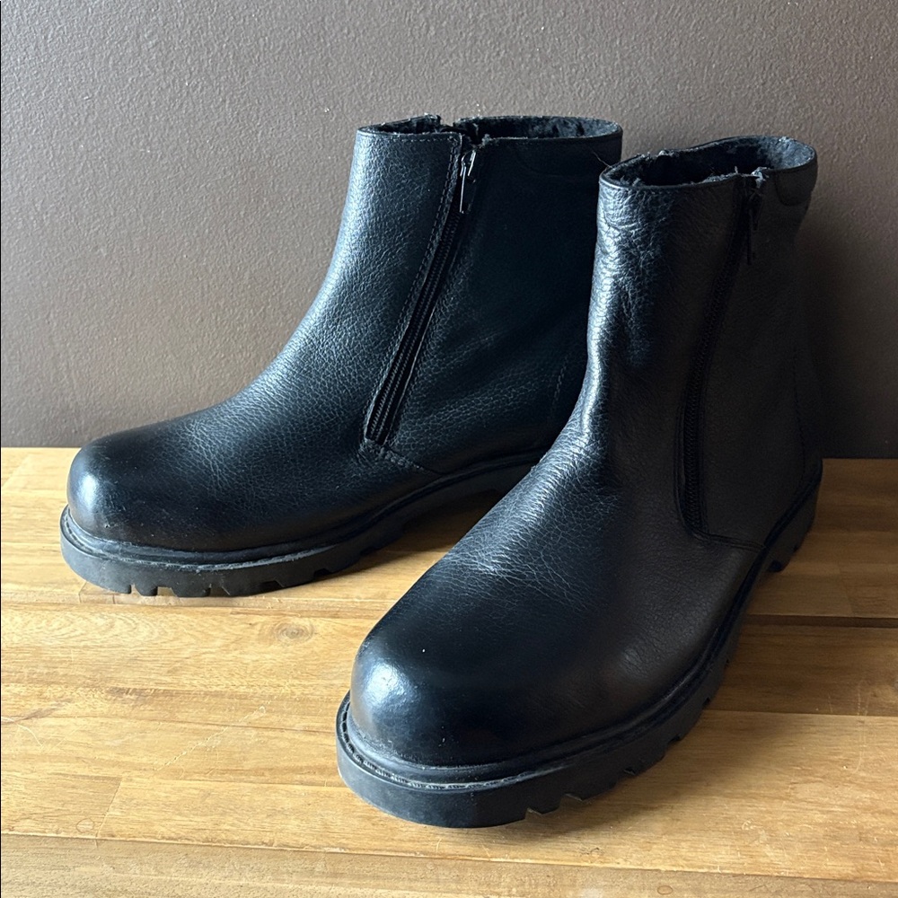 ARNOLD PALMER - Black Leather Boots